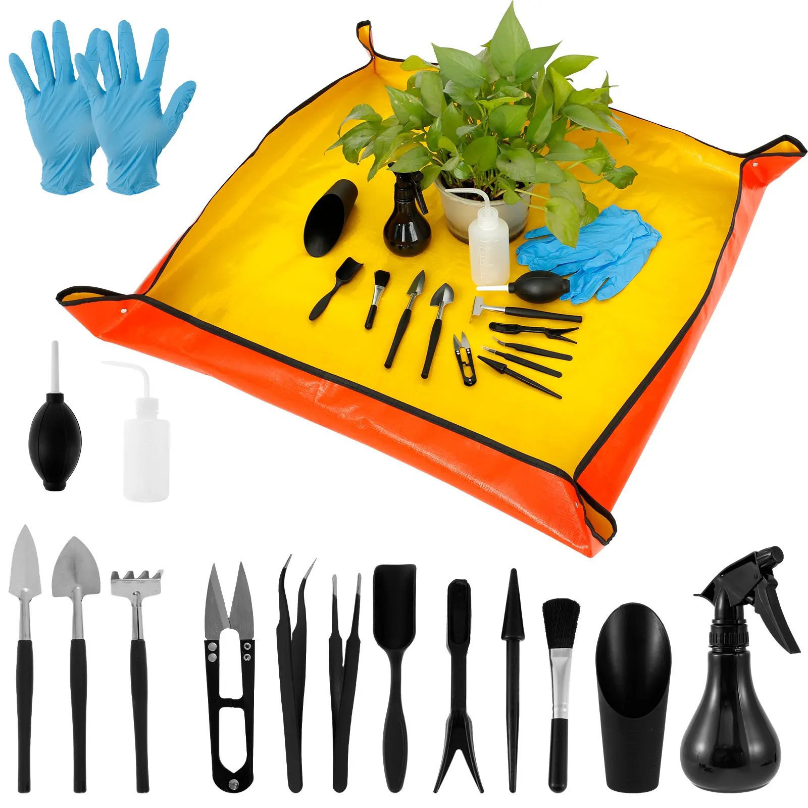 Bonsai Garden Kit - Alat tanaman sukulen 13/16 buah, peralatan