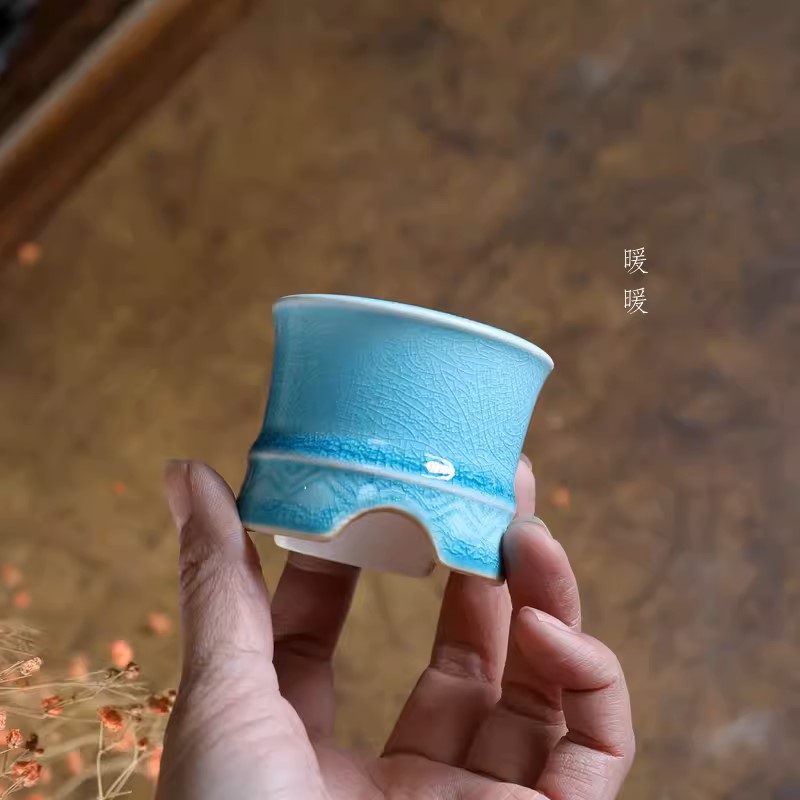 Bonsai Garden Design - Pot Bonsai Porselen Biru Berlapis Glasir,