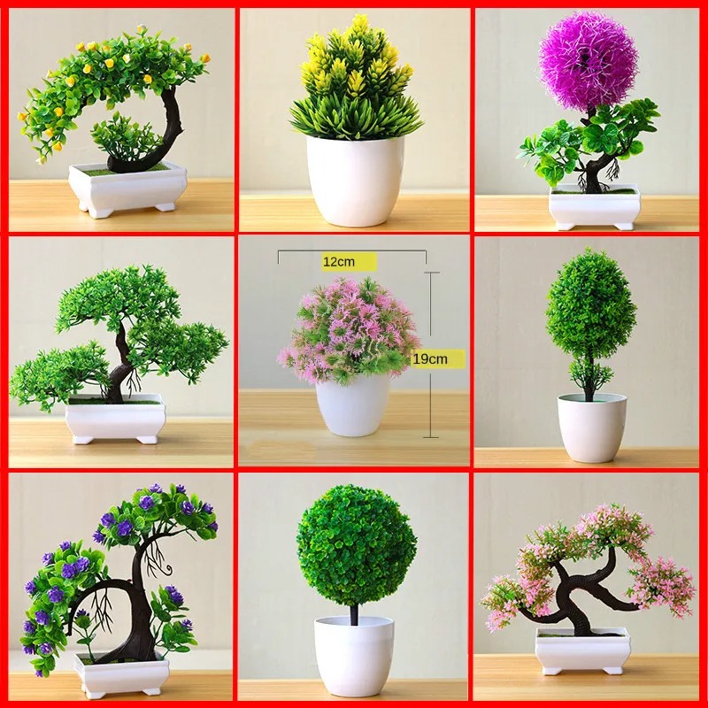 Bonsai Garden Kit - Tanaman Pohon Kecil Buatan dalam Pot,