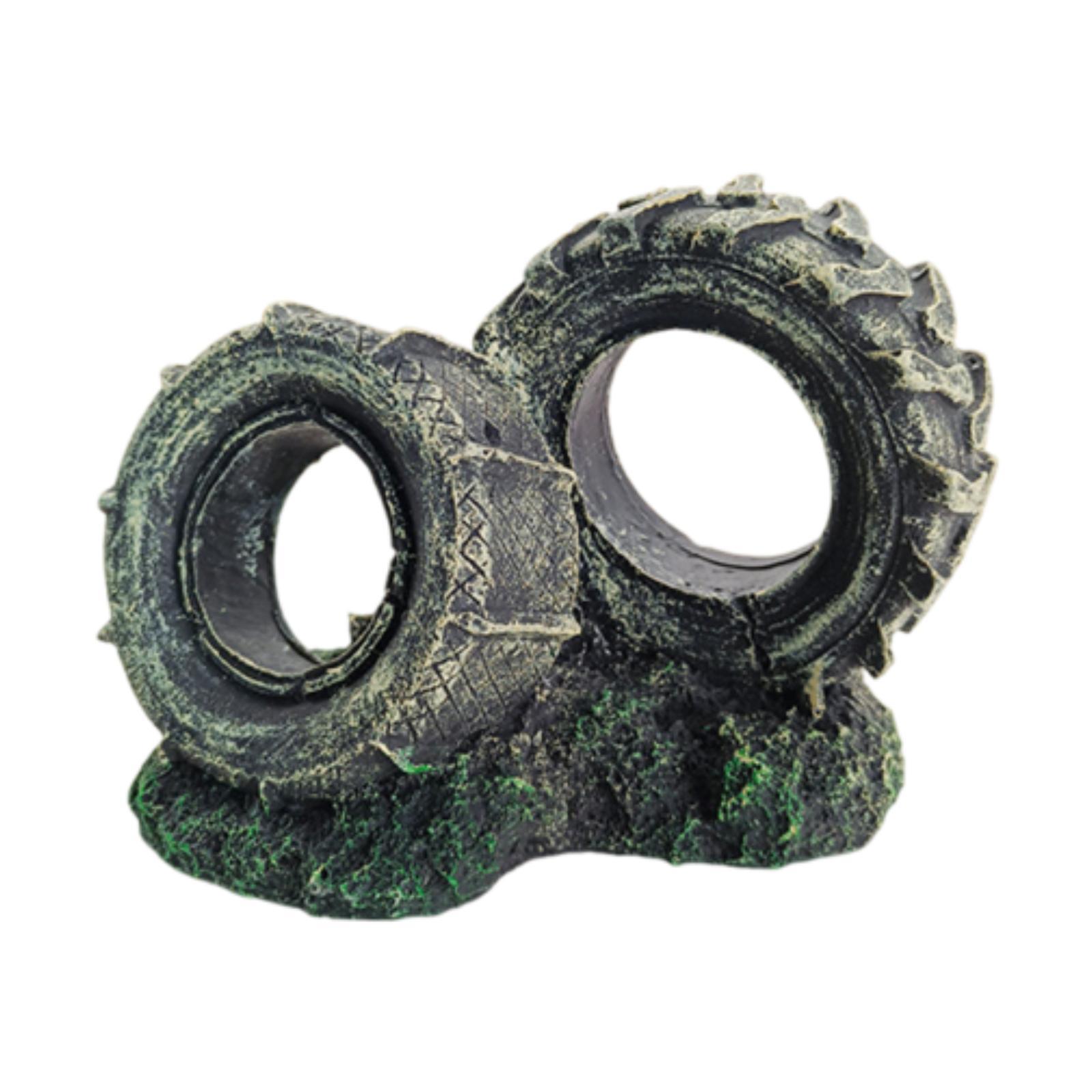Bonsai Garden Set Up - Ornamen Akuarium Bentuk Ban Resin Mudah