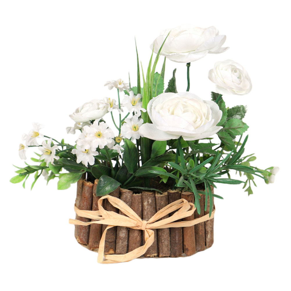 1Pcs Tanaman Mawar Teh Buatan  - Bonsai Garden And Cafe ulasan dan harga
